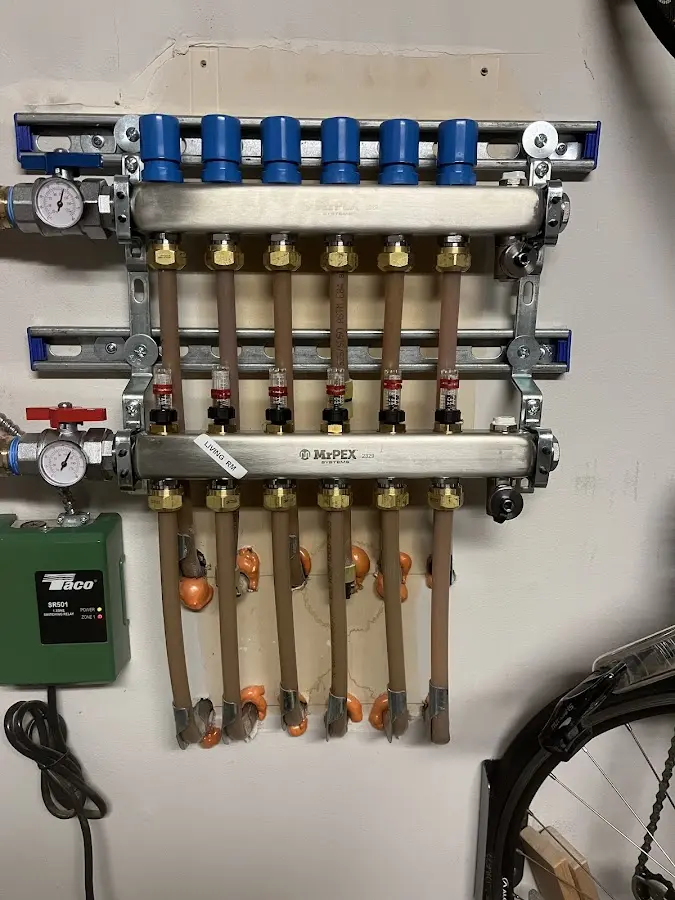 Plumber performing Gas Leak Detection at a residential property in Hickman